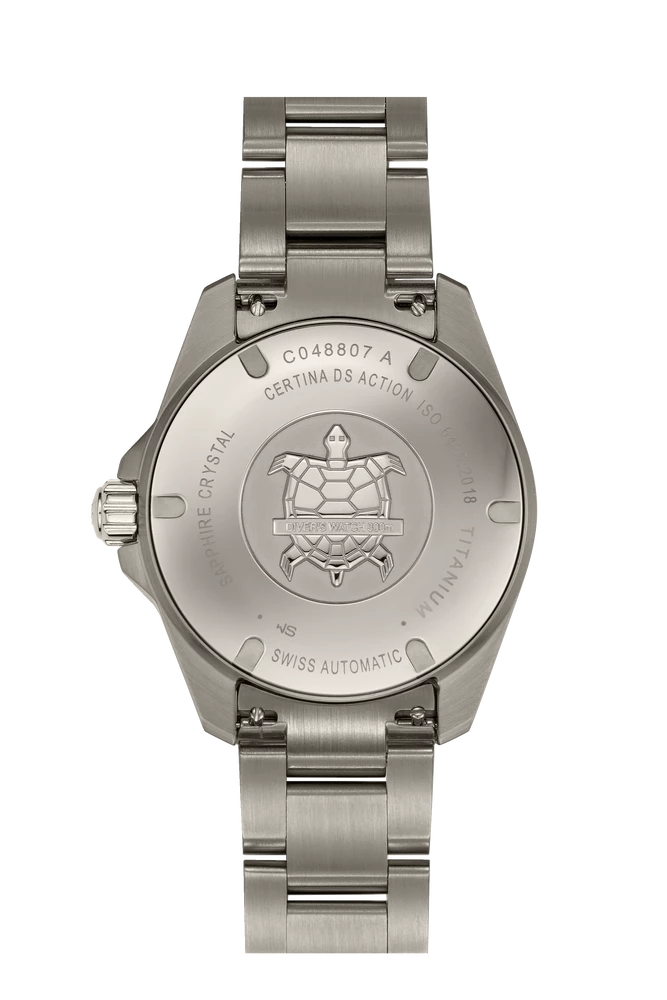 Certina DS Action Diver 38mm Titanium C0488074408100 Certina takapohja