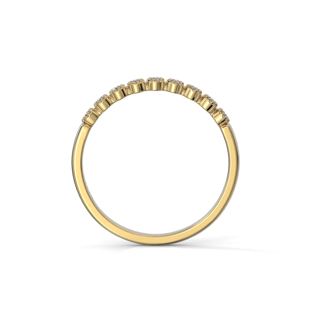 Festive Alma timanttisormus 0,09 ct keltakulta Festive