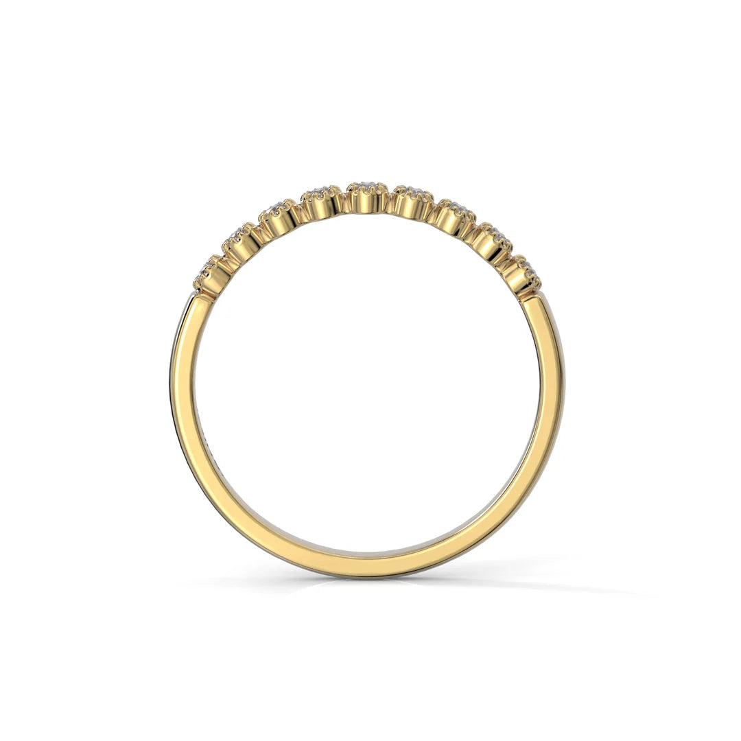 Festive Alma timanttisormus 0,09 ct keltakulta Festive