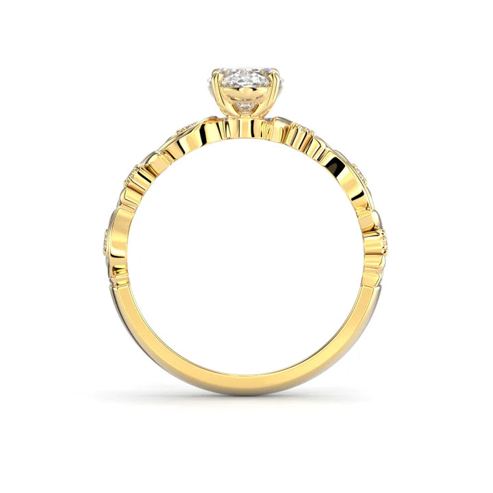 Festive Feeniks Lux Oval 1,06 ct timanttisormus Festive