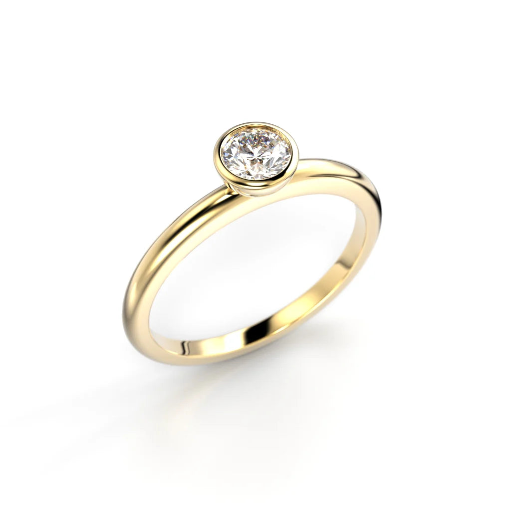Festive Auréa Bezel 0,30 ct keltakulta Festive