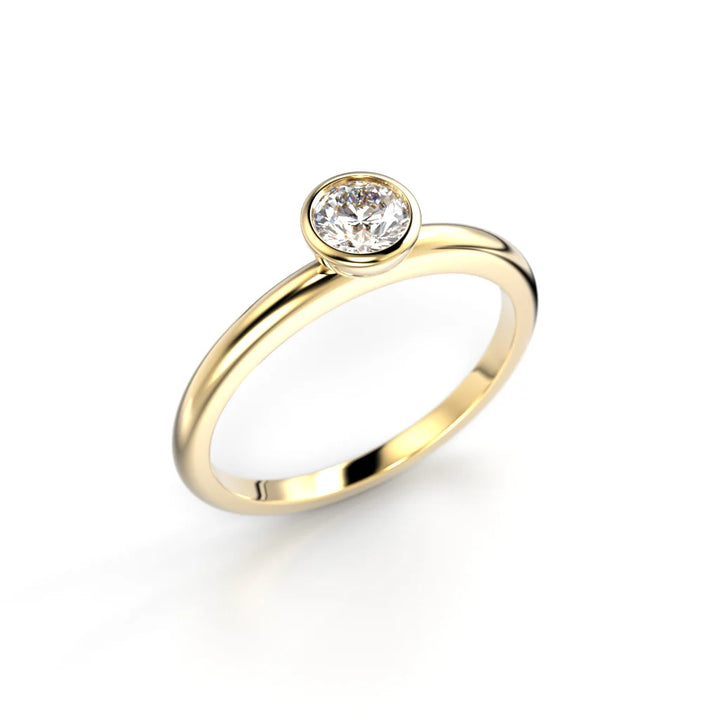Festive Auréa Bezel 0,30 ct keltakulta Festive