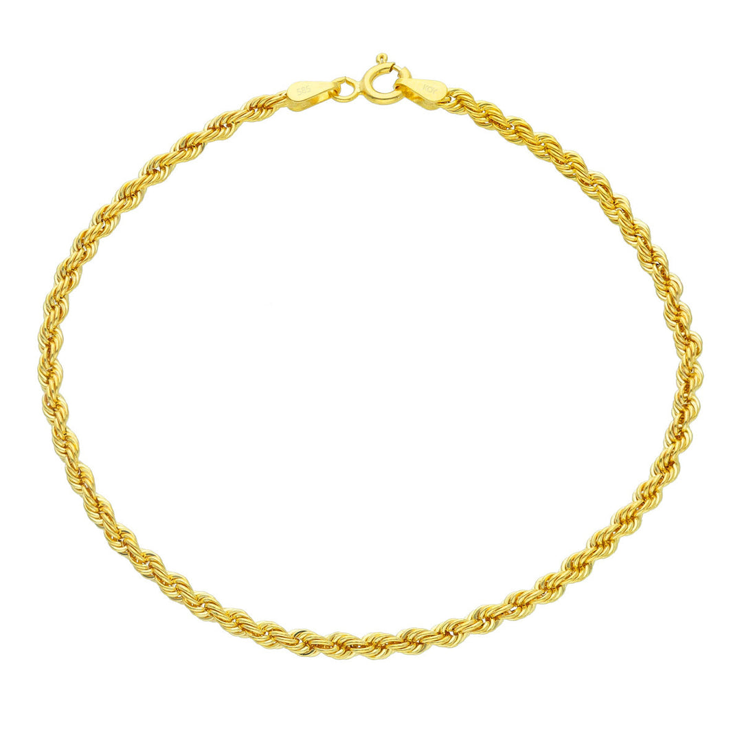 Keltakultainen rannekoru 9K-CORD50/18CM Korutuote