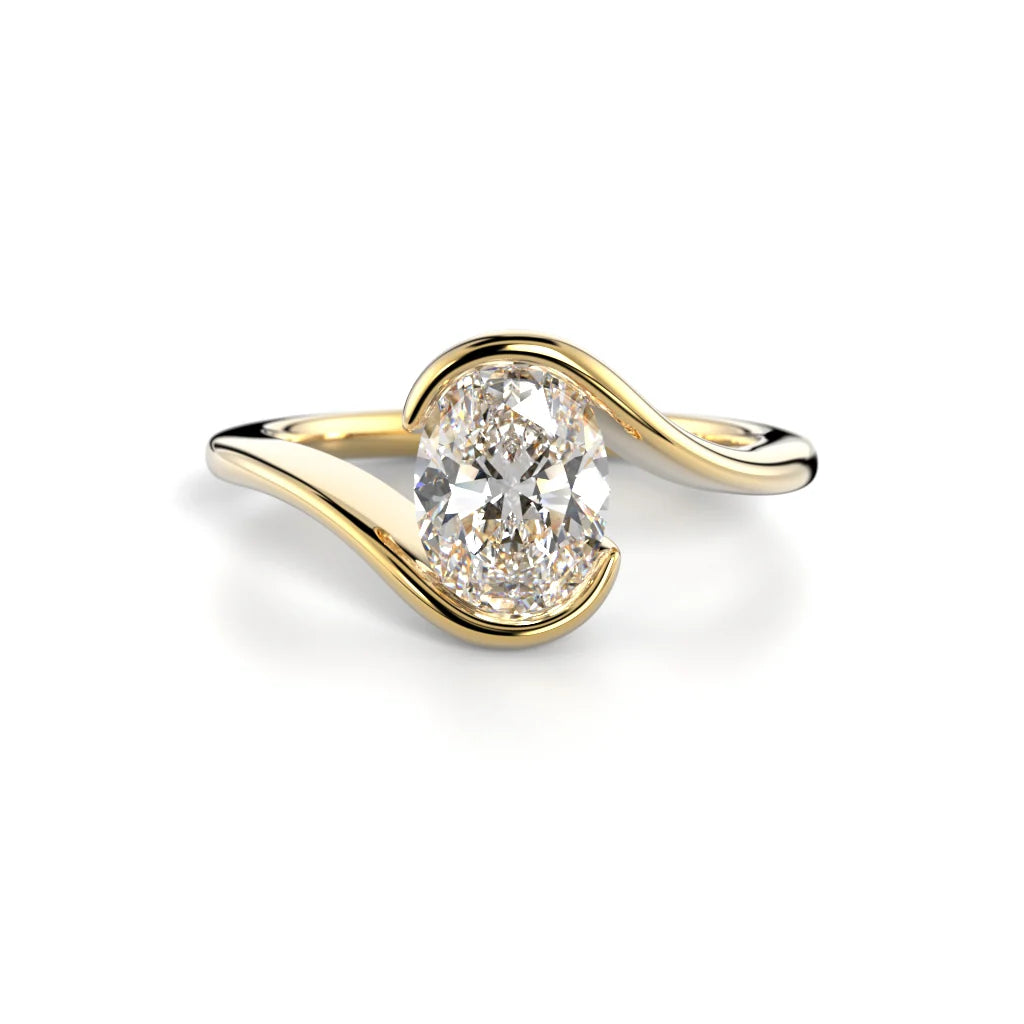 Festive Auréa 1,00 ct keltakulta Festive