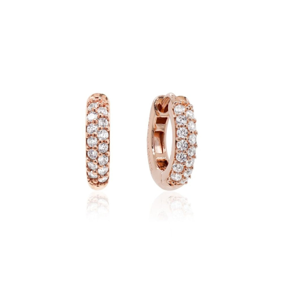 Marmara Sterling ruusukullatut korvakorut zirkoneilla KR015N Marmara Sterling