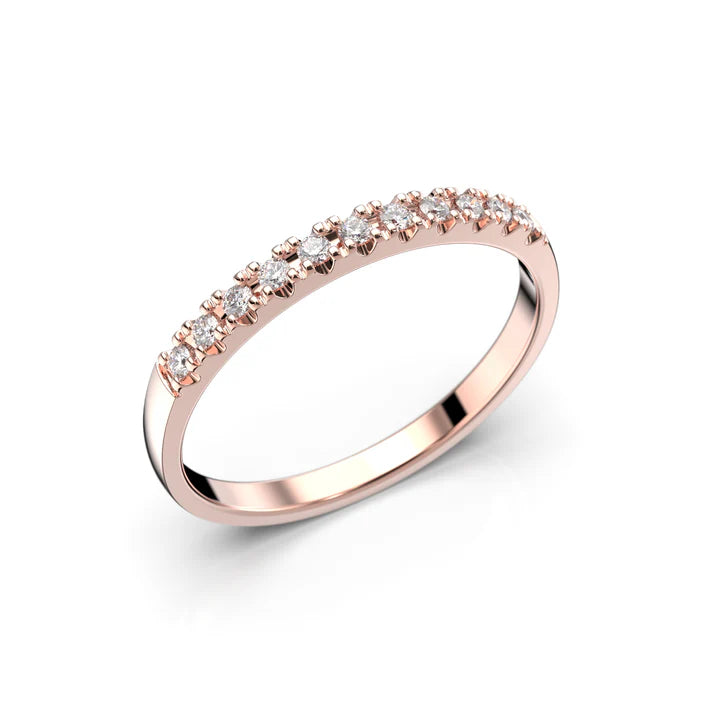 Festive Victoria timanttisormus 0,11 ct punakulta Festive