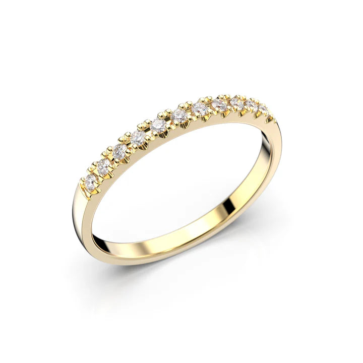 Festive Victoria timanttisormus 0,11 ct keltakulta Festive