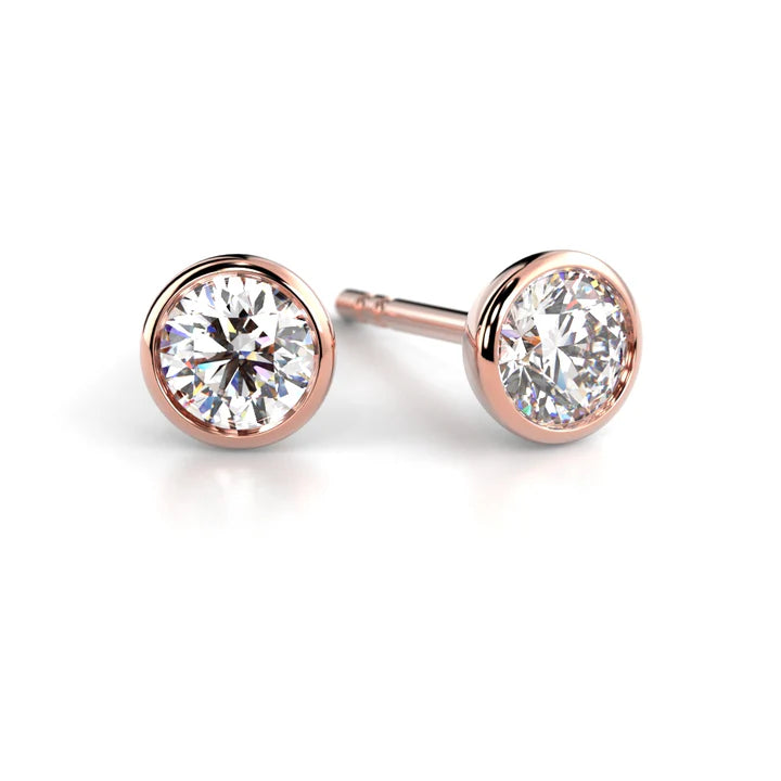 Festive Auréa Bezel 2 x 0,20 ct punakulta timanttikorvakorut Festive