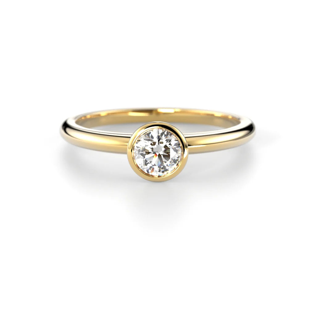 Festive Auréa Bezel 0,30 ct keltakulta Festive