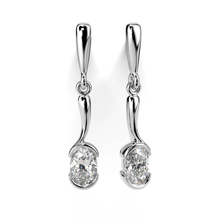 Festive Auréa 2 x 0,30 ct timanttikorvakorut valkokulta Festive