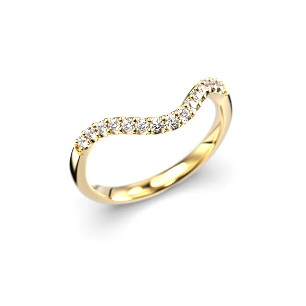 Festive Auréa Side Petite 0,15 ct keltakulta Festive