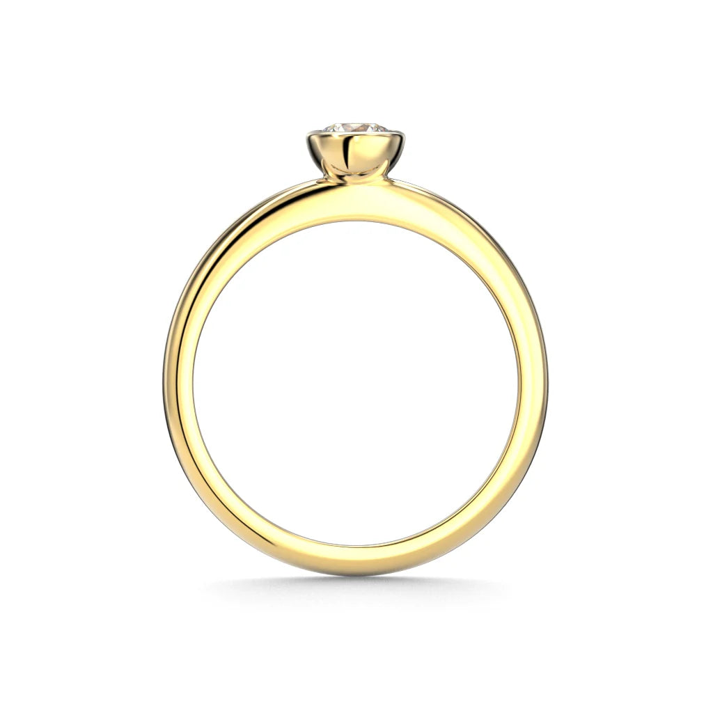 Festive Auréa Bezel 0,30 ct keltakulta Festive