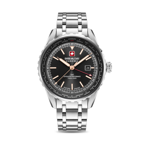 Swiss Military Hanowa Afterburn GMT Black Swiss Military Hanowa