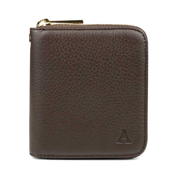 Aarni Mini Clutch-lompakko tummanruskea/Kulta Aarni