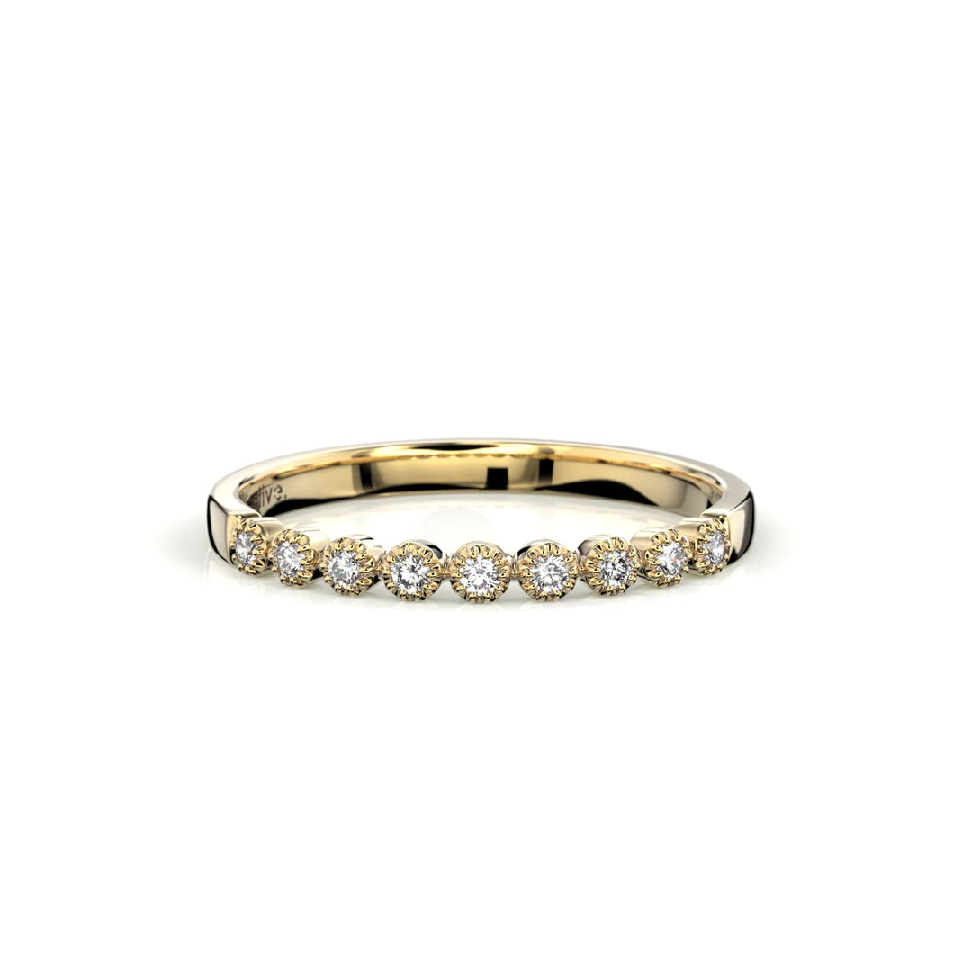 Festive Alma timanttisormus 0,09 ct keltakulta Festive