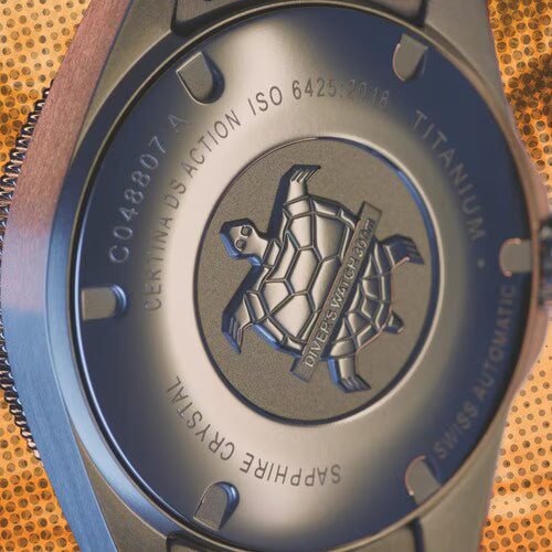 Certina DS Action Diver 38mm Titanium C0488074404100 Certina takapohja
