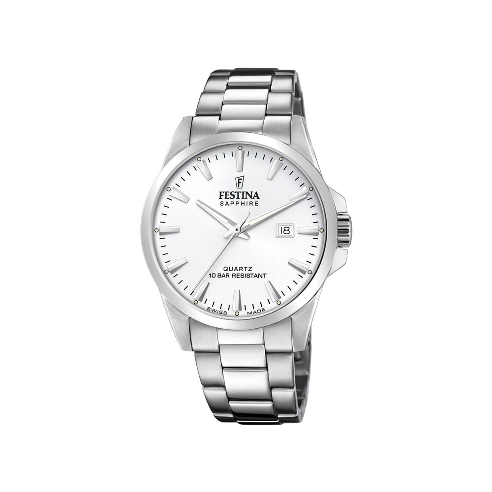 Festina Swiss F20024/2 rannekello, valkoinen kellotaulu