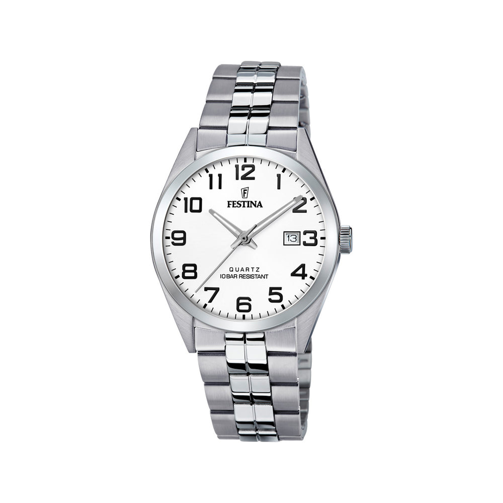 Festina Classic F20437/1 rannekello, valkoinen kellotaulu