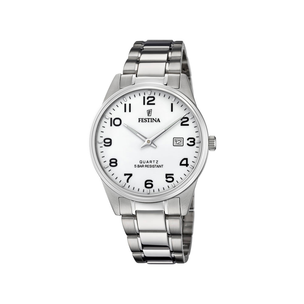 Festina Classic F20511/1 rannekello, valkoinen kellotaulu