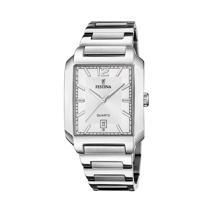Festina On the Square F20677/2 rannekello, hopea kellotaulu