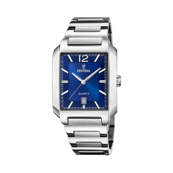 Festina On the Square F20677/3 rannekello, sininen kellotaulu
