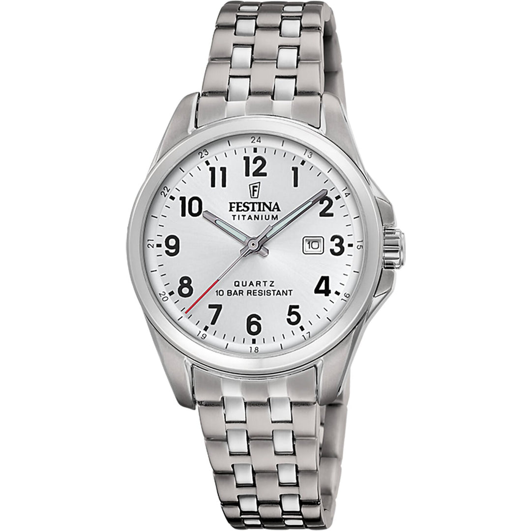 Festina Titanium F20697/1 naisten titaanikello valkoisella kellotaululla