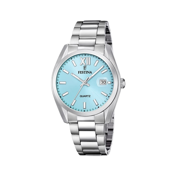 Festina Classic F20707/2 rannekello, vaaleansininen kellotaulu
