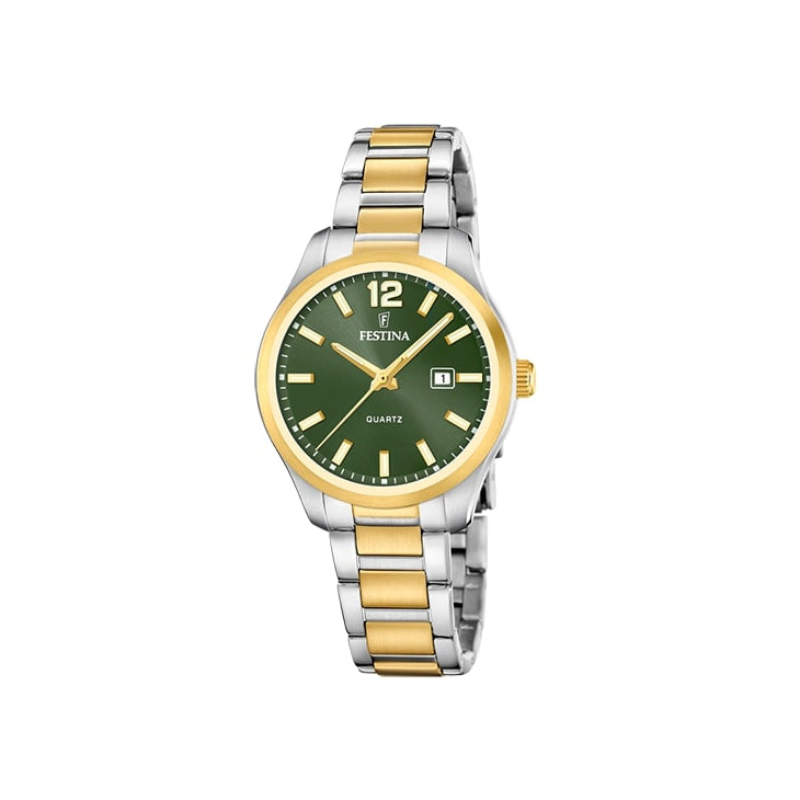 Festina Classic F20739/4 rannekello, vihreä kellotaulu