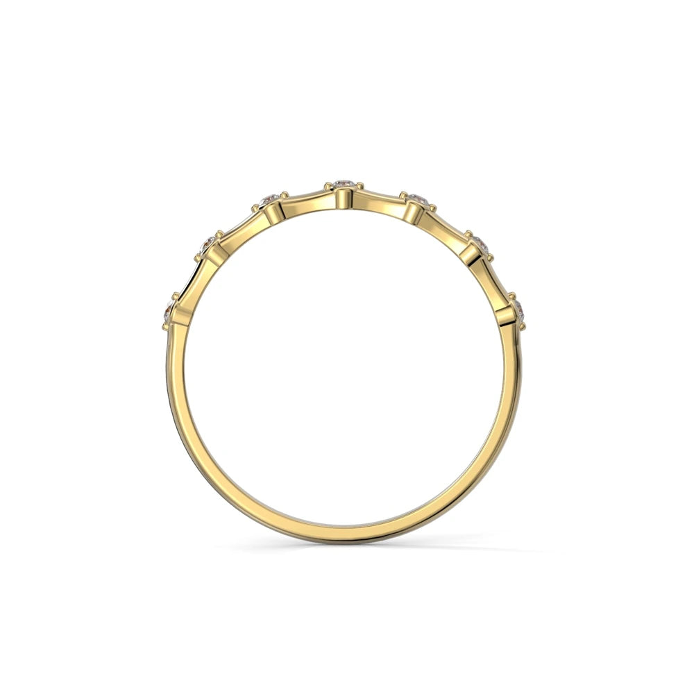 Festive Isla 0,07 ct timanttisormus keltakulta – tuotekuva 3