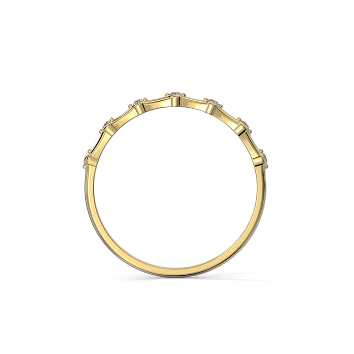 Festive Isla 0,07 ct timanttisormus keltakulta – tuotekuva 3