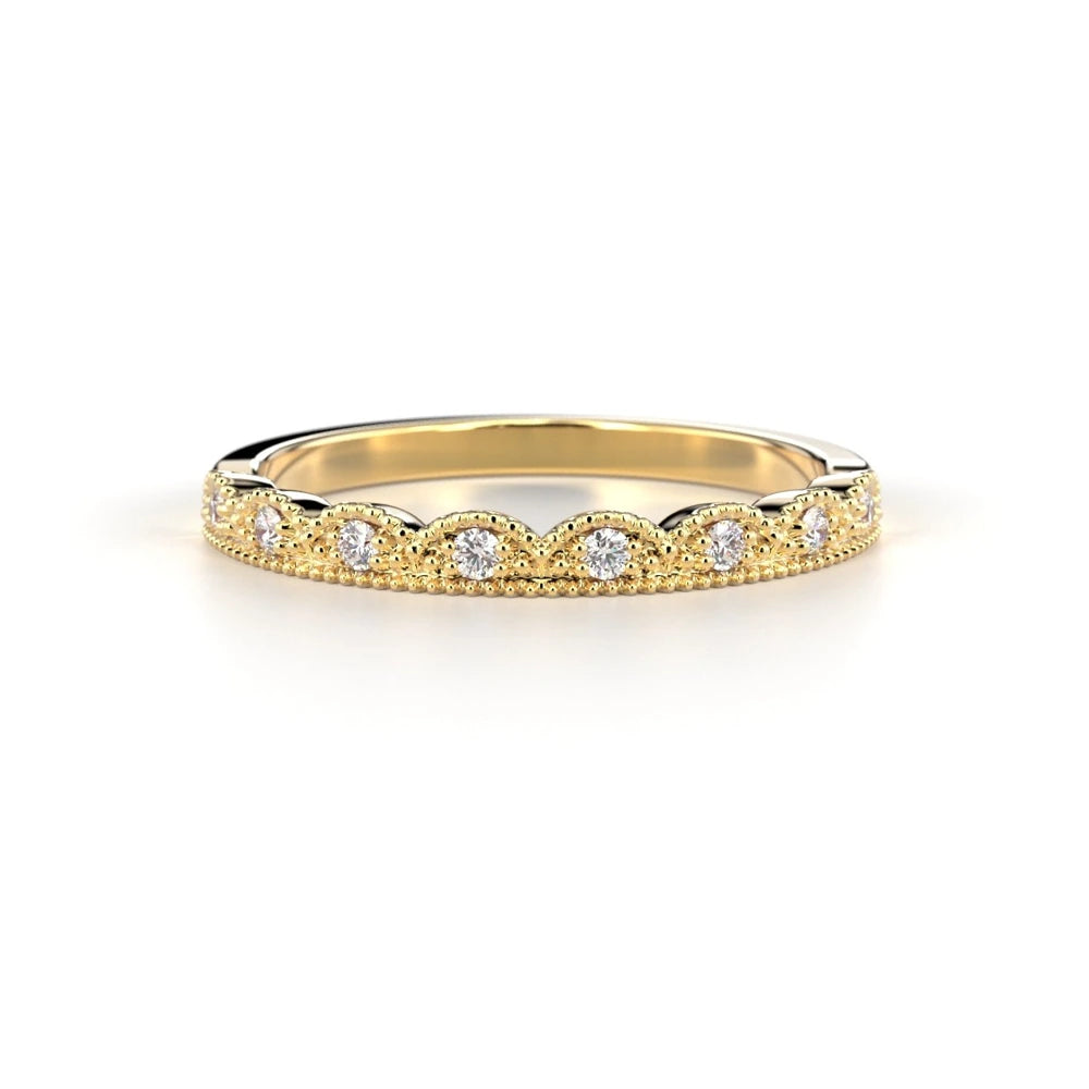 Festive Veera 0,08 ct timanttisormus keltakulta – tuotekuva 2