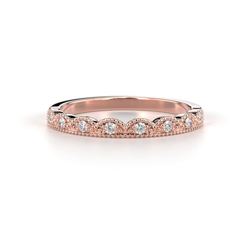 Festive Veera 0,08 ct timanttisormus punakulta – tuotekuva 2