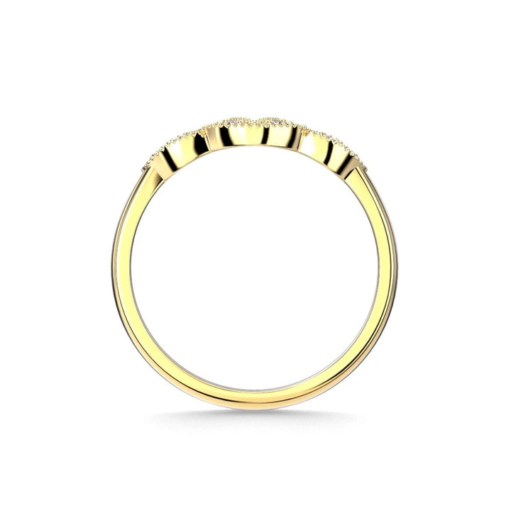 Festive Veera Side 0,08 ct timanttisormus keltakulta – tuotekuva 4