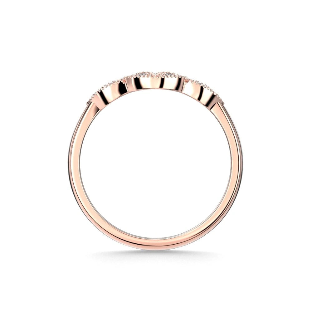 Festive Veera Side 0,08 ct timanttisormus punakulta – tuotekuva 3