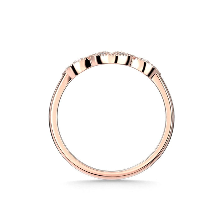 Festive Veera Side 0,08 ct timanttisormus punakulta – tuotekuva 3