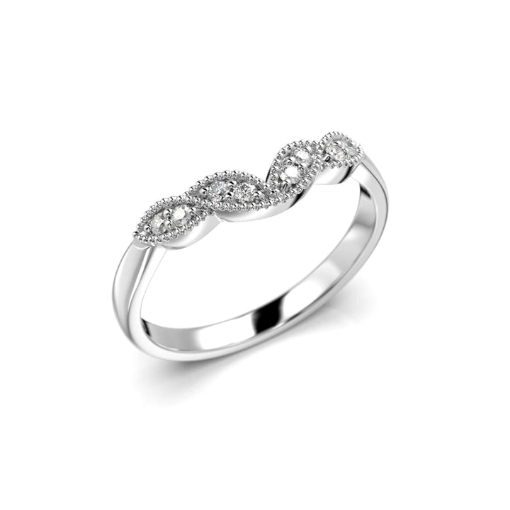 Festive Veera Side 0,08 ct timanttisormus valkokulta