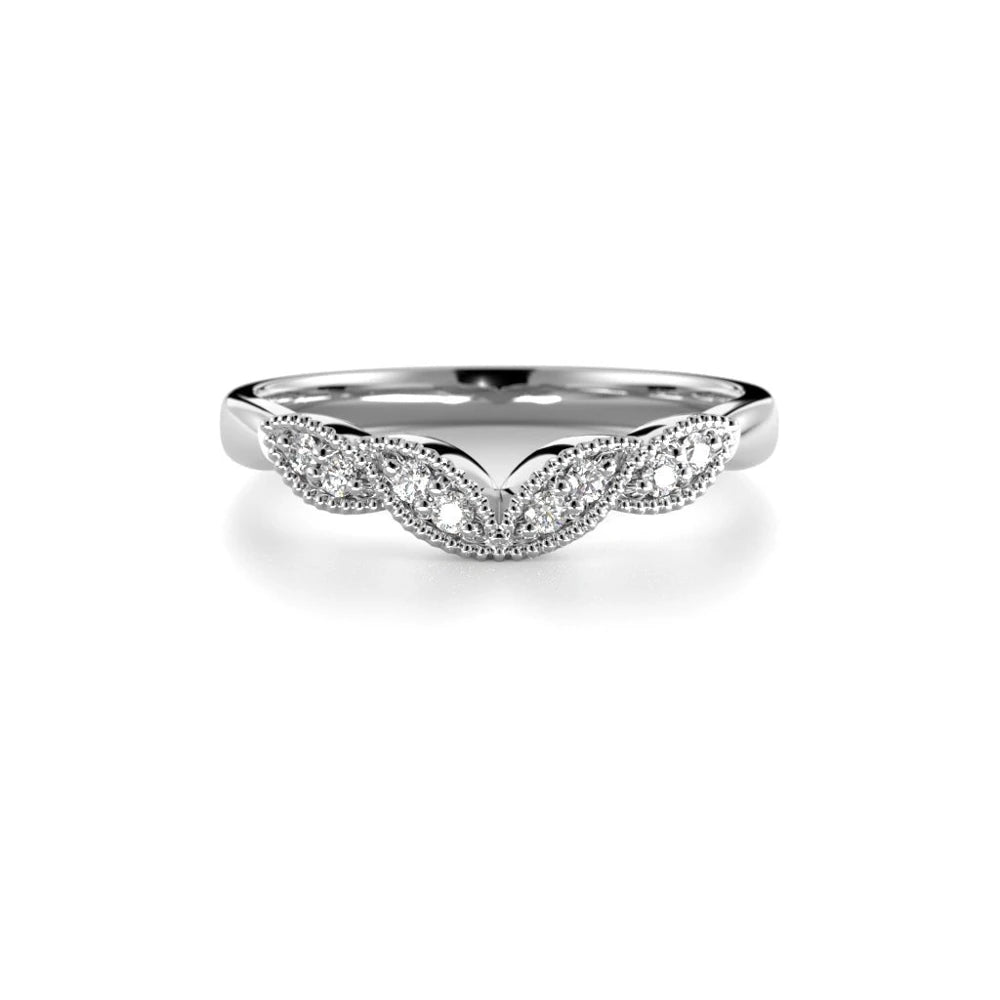 Festive Veera Side 0,08 ct timanttisormus valkokulta – tuotekuva 2