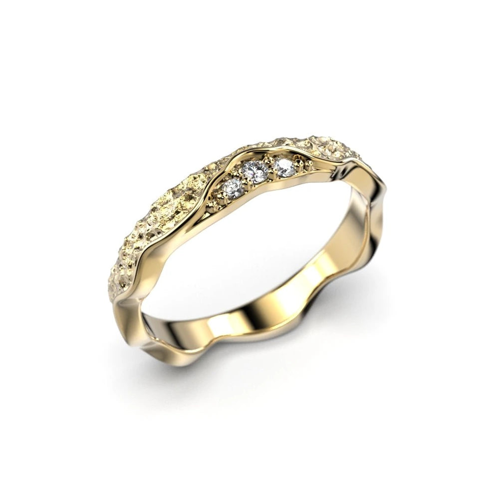 Festive Pihka Siro 0,045 ct timanttisormus keltakulta