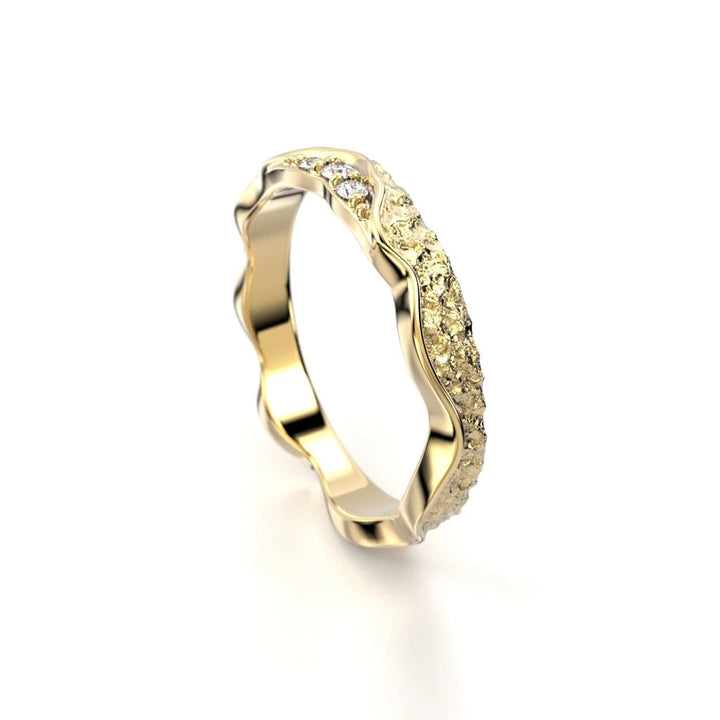 Festive Pihka Siro 0,045 ct timanttisormus keltakulta – tuotekuva 3