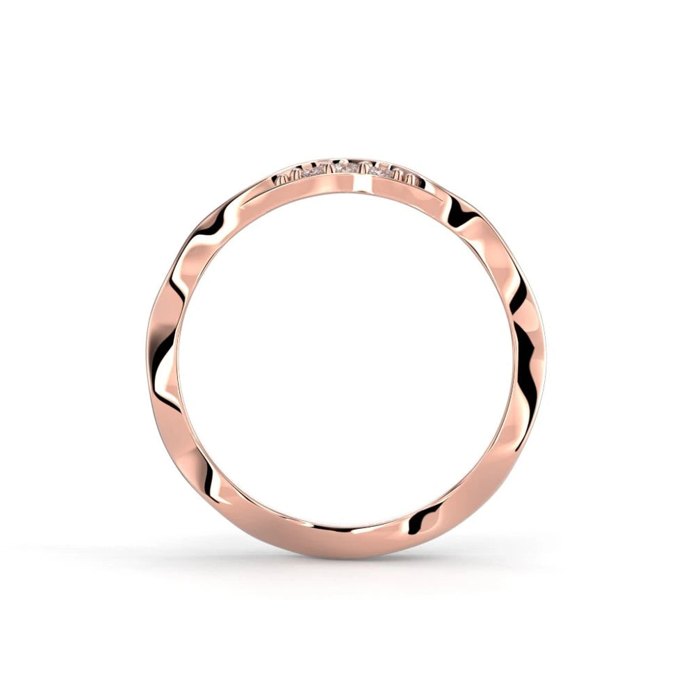 Festive Pihka Siro 0,045 ct timanttisormus punakulta – tuotekuva 4