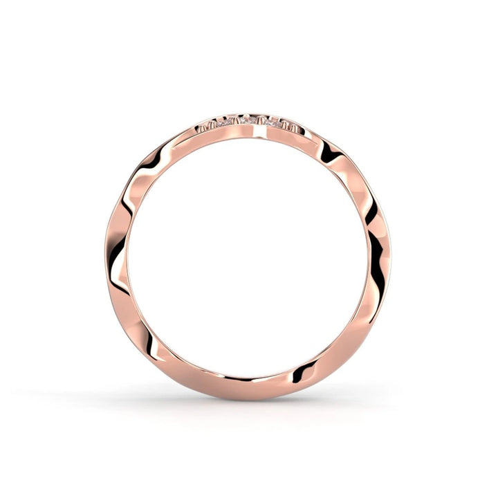 Festive Pihka Siro 0,045 ct timanttisormus punakulta – tuotekuva 4