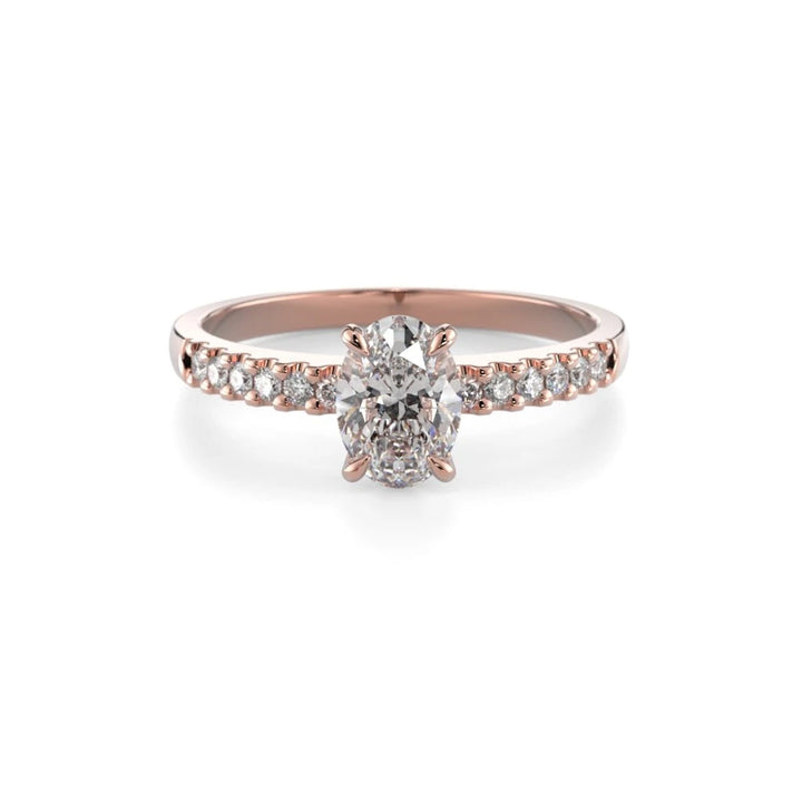 Festive Selena Side 0,62 ct timanttisormus punakulta – tuotekuva 3