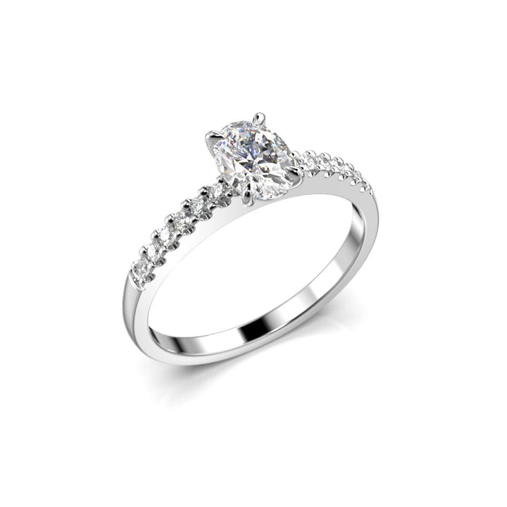 Festive Selena Side 0,62 ct timanttisormus valkokulta