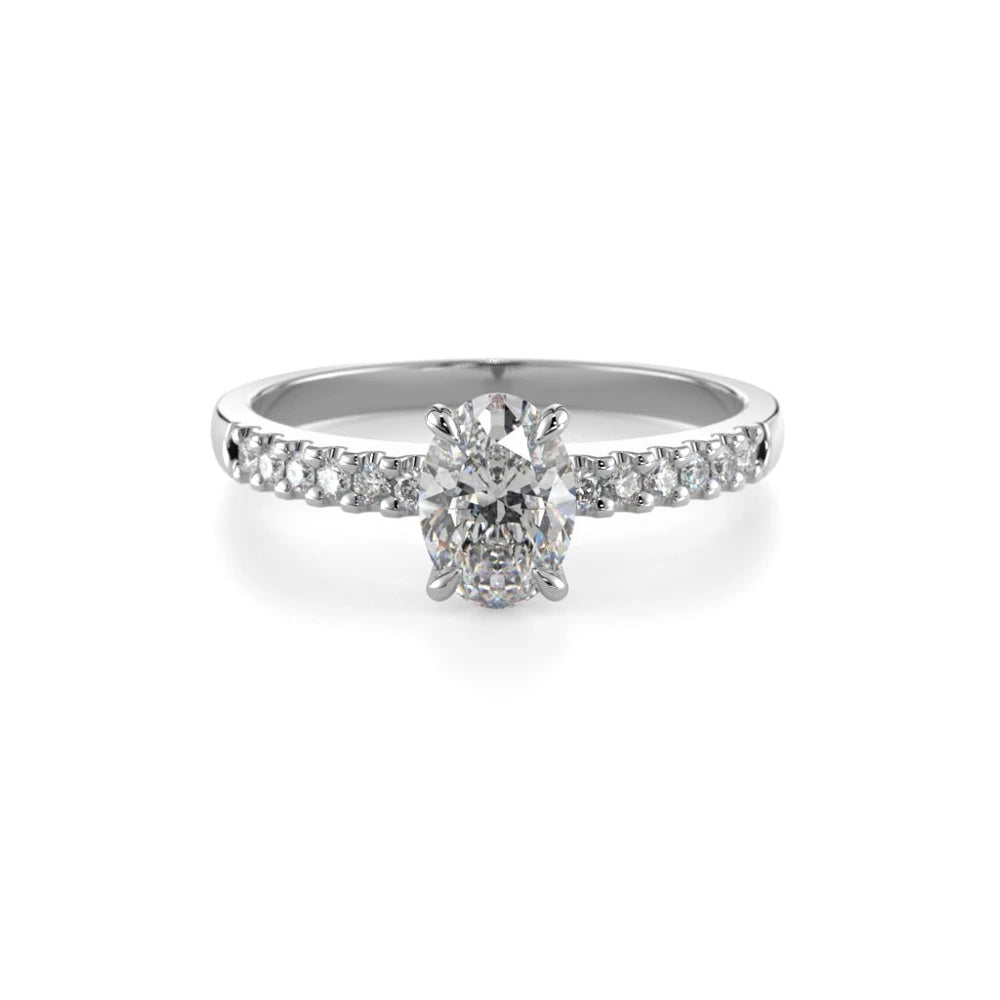 Festive Selena Side 0,62 ct timanttisormus valkokulta – tuotekuva 2