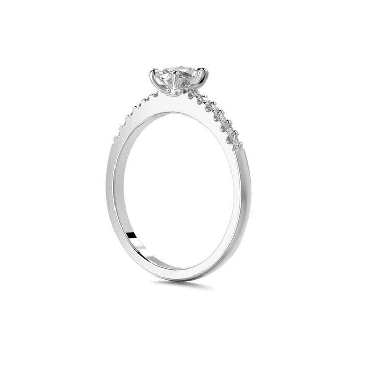 Festive Selena Side 0,62 ct timanttisormus valkokulta – tuotekuva 3