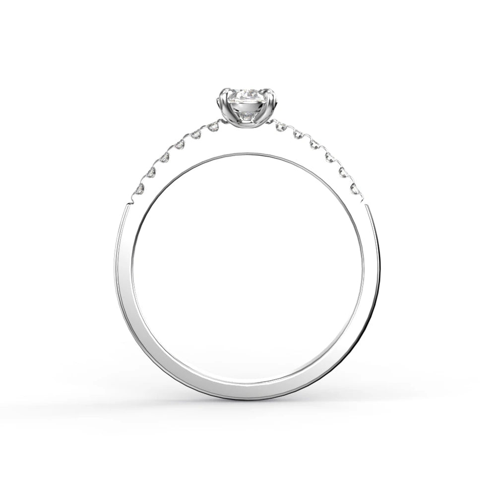 Festive Selena Side 0,62 ct timanttisormus valkokulta – tuotekuva 4
