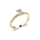 Festive Serena Side 0,62 ct timanttisormus keltakulta