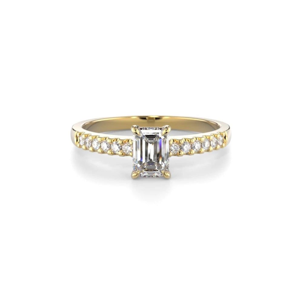 Festive Serena Side 0,62 ct timanttisormus keltakulta – tuotekuva 4