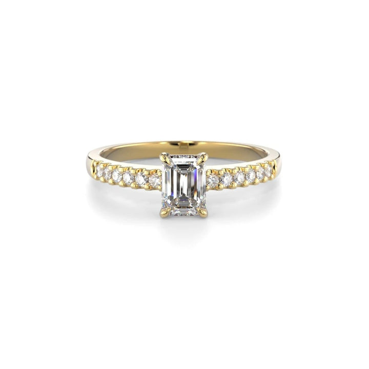 Festive Serena Side 0,62 ct timanttisormus keltakulta – tuotekuva 4