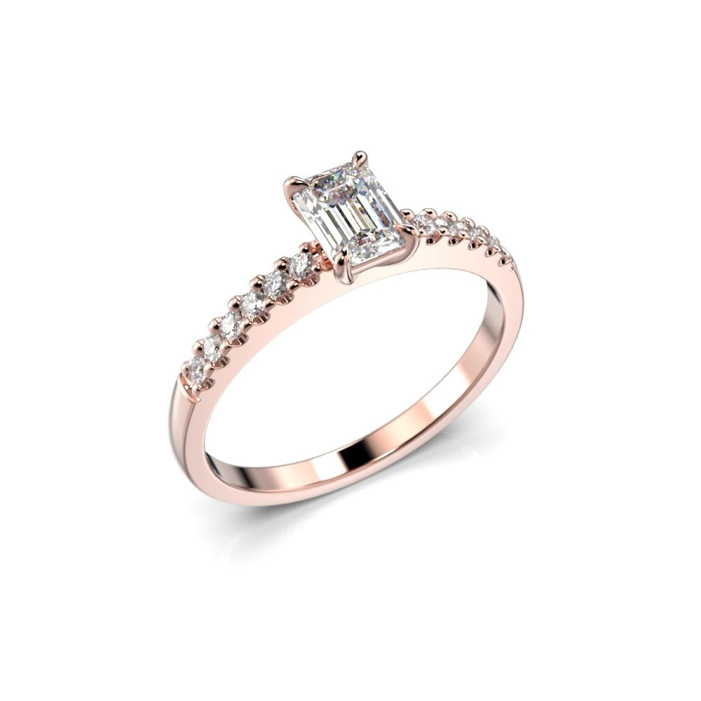 Festive Serena Side 0,62 ct timanttisormus punakulta